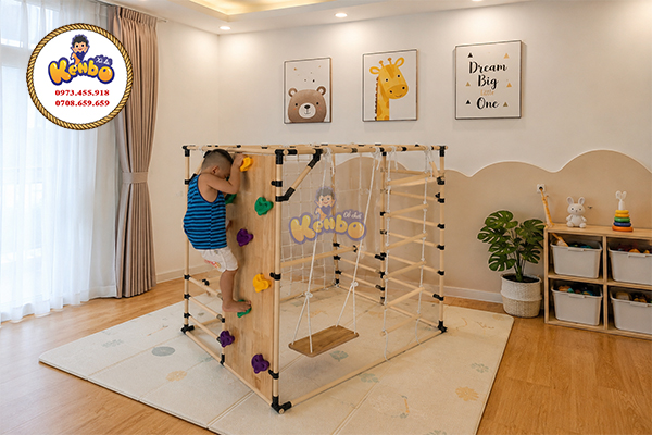 Không gian vận động trong nhà cho trẻ